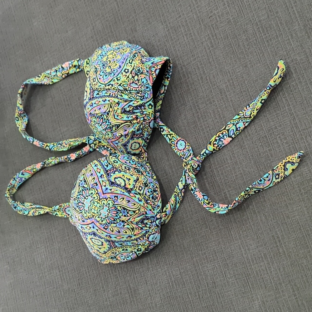 Victoria's Secret Yellow and Purple Bikini Swimwear